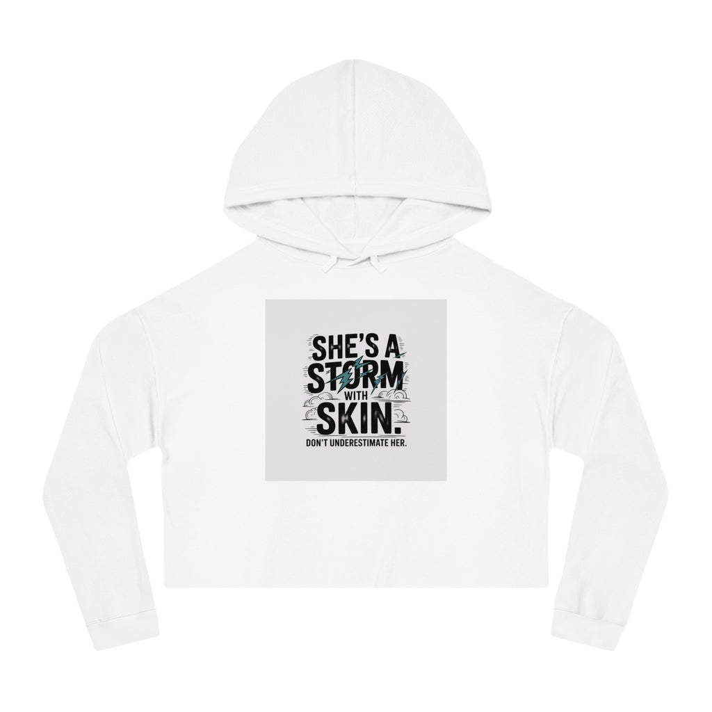 Women’s Cropped Hooded Sweatshirt — Trendy Women’s Fashion Sweater