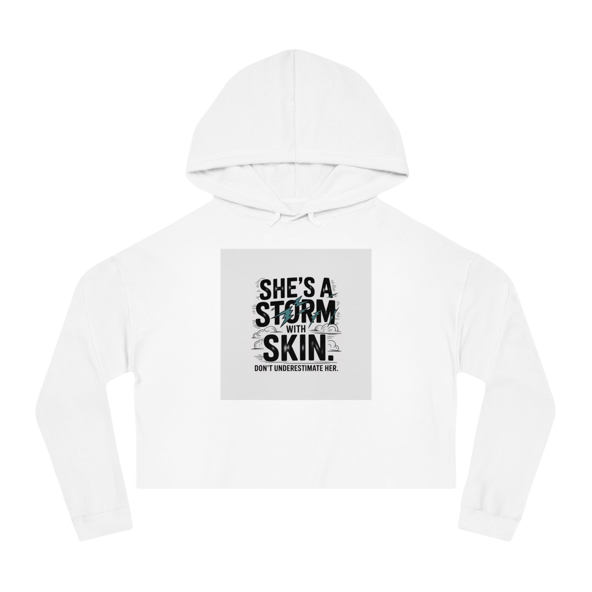 Women’s Cropped Hooded Sweatshirt — Trendy Women’s Fashion Sweater