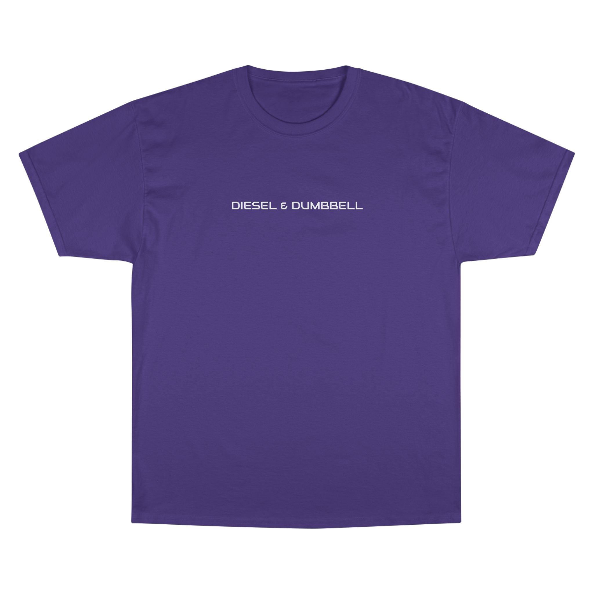 Champion T-Shirt — Diesel & Dumbbell Logo Fitness Tee