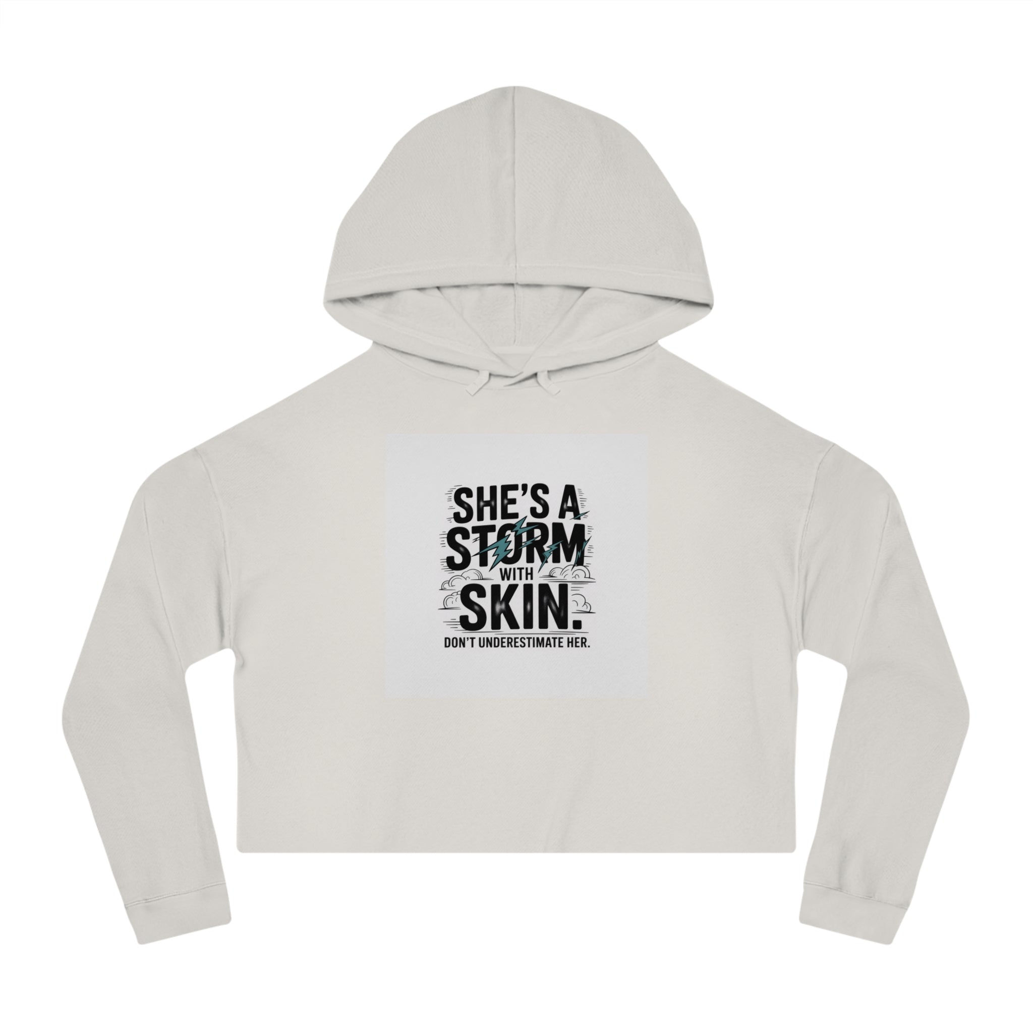 Women’s Cropped Hooded Sweatshirt — Trendy Women’s Fashion Sweater