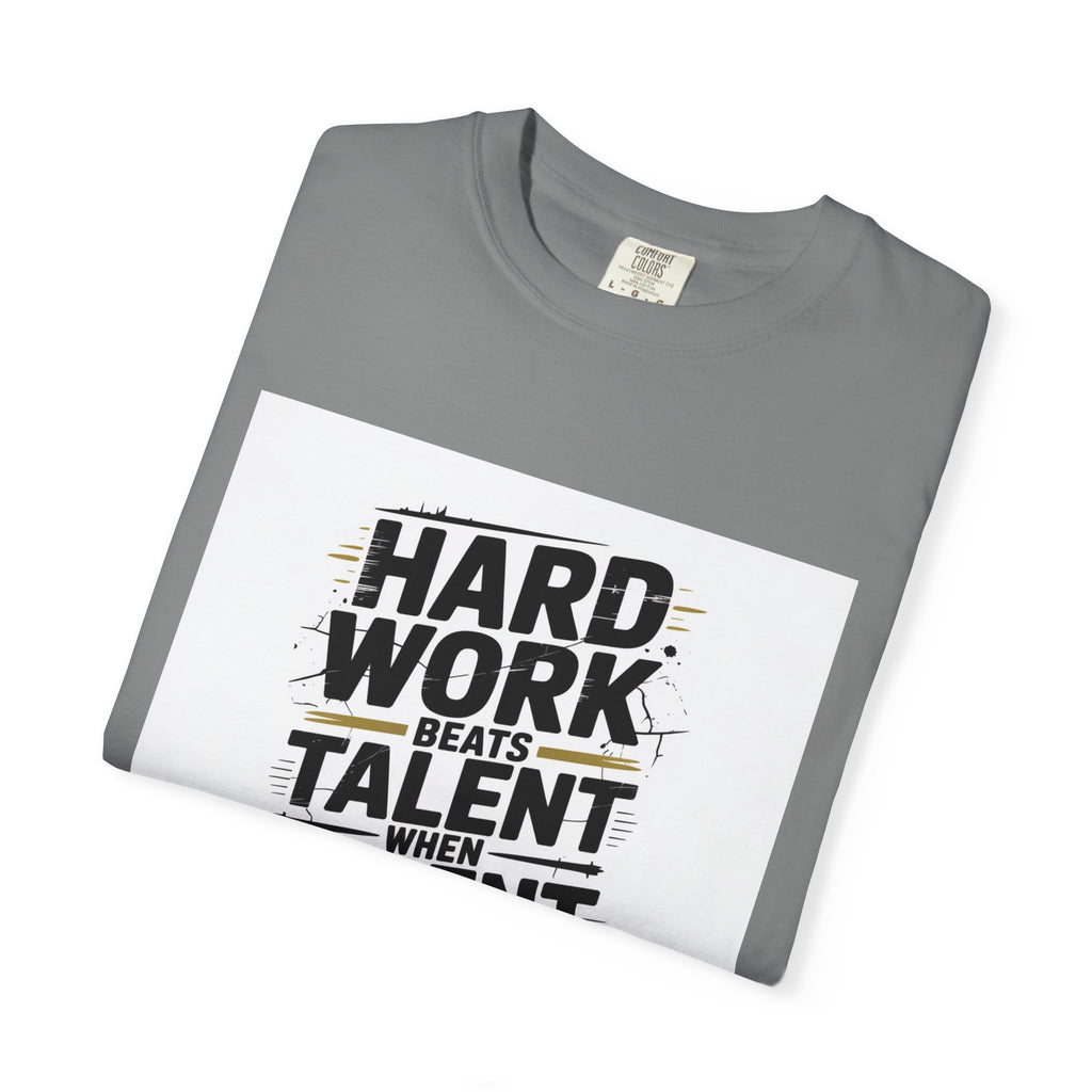 Motivational "Hard Work Beats Talent" T-Shirt
