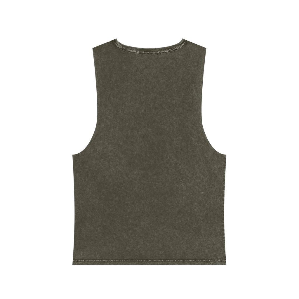 Diesel & Dumbbell Stonewash Tank Top — Gym Muscle Workout Tank