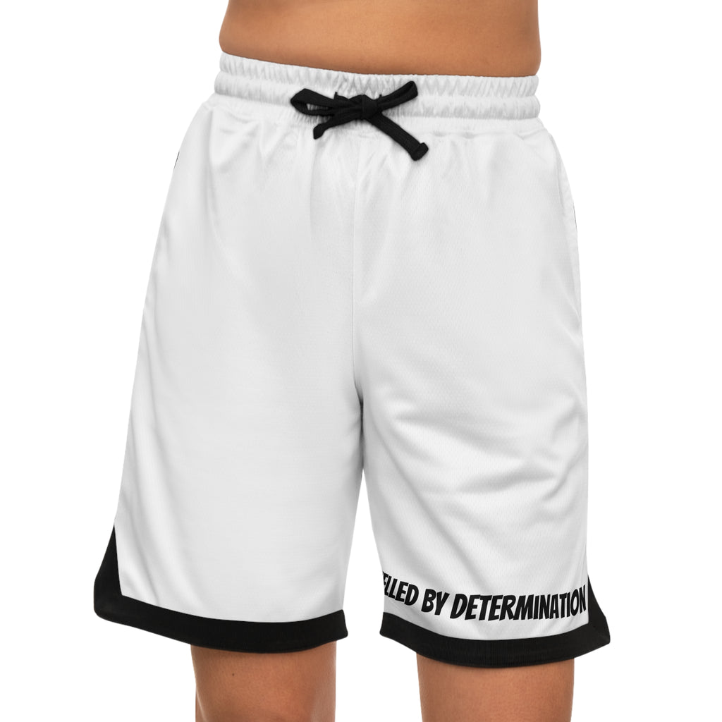 Basketball Rib Shorts — Sporty Men's Gym Shorts (AOP)