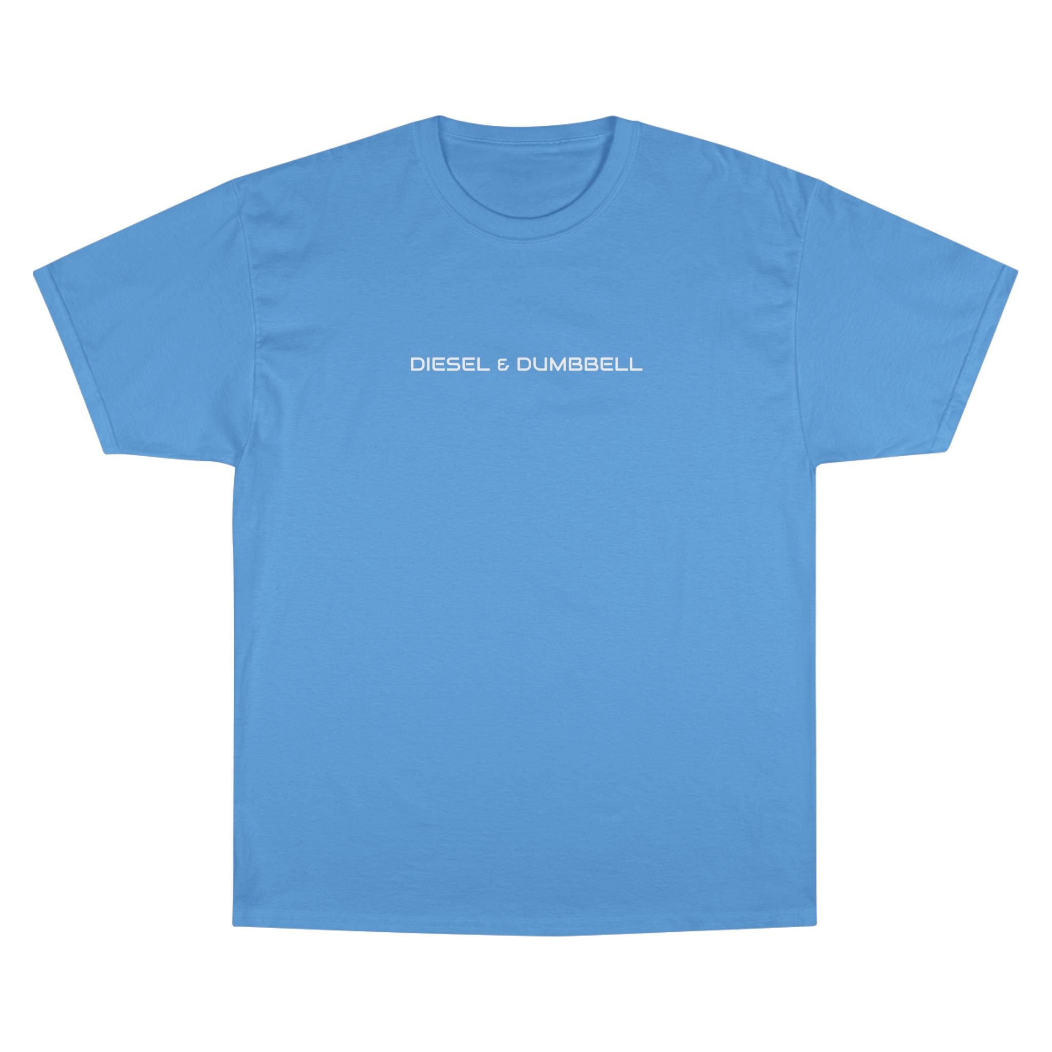 Champion T-Shirt — Diesel & Dumbbell Logo Fitness Tee