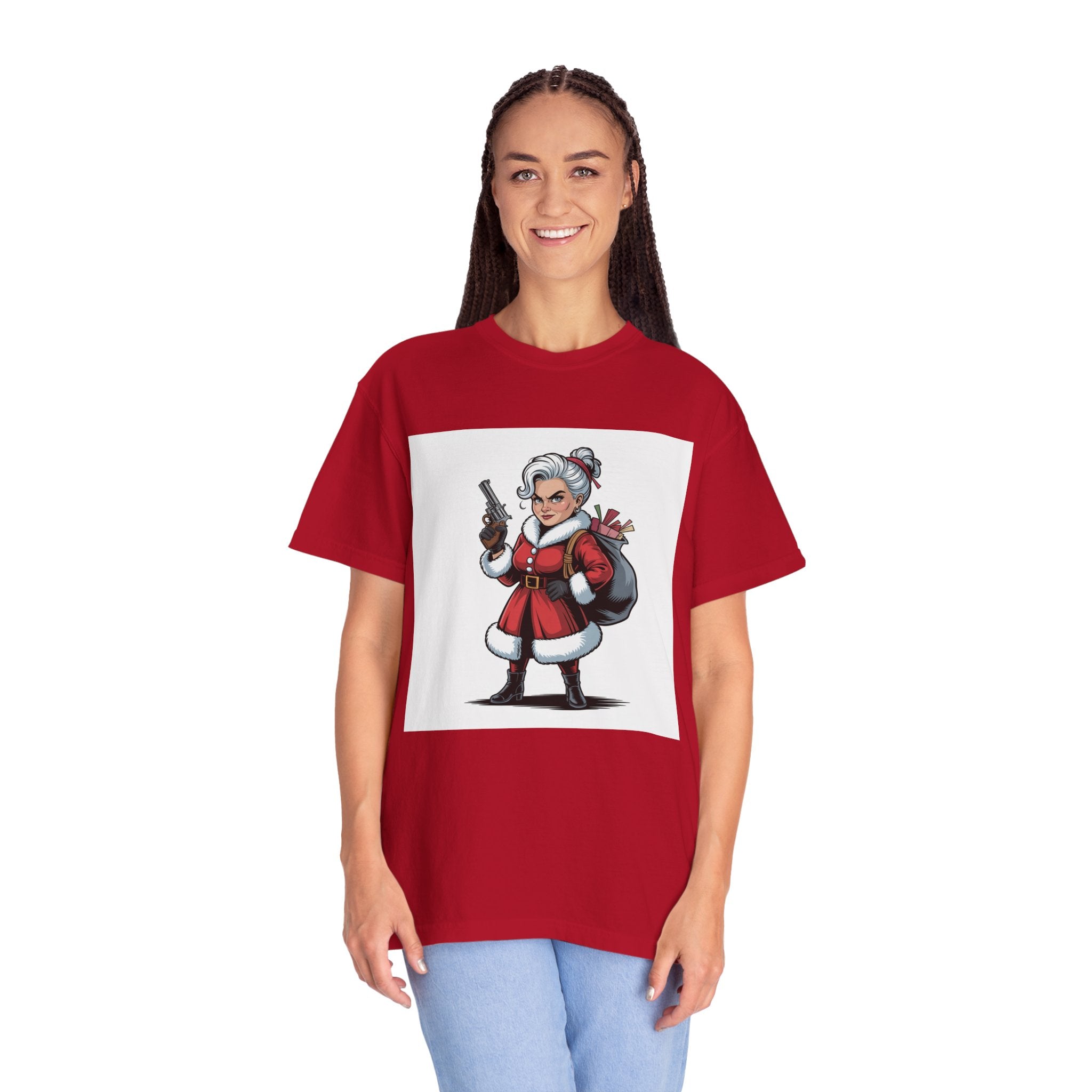 Mrs. Claus Funny Christmas T-Shirt — Women's Holiday Gift