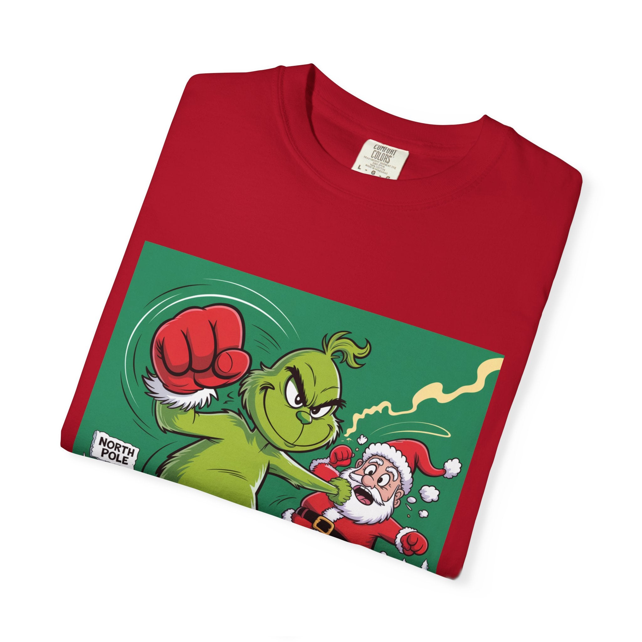Funny Grinch Santa Christmas T-Shirt — Holiday Gift for Men & Women