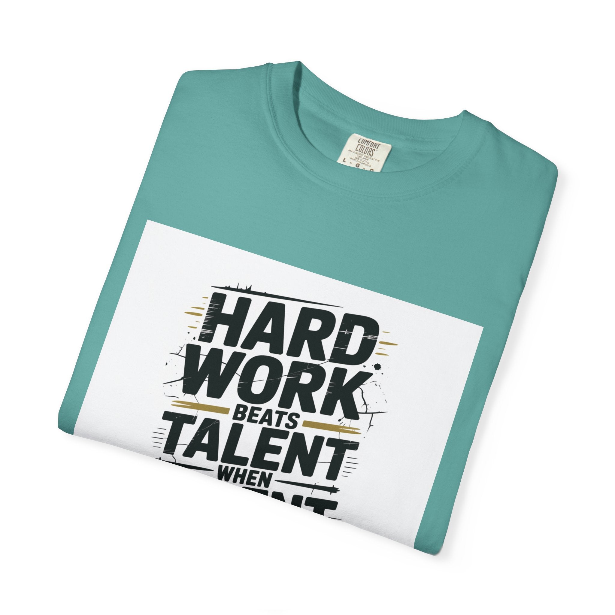Motivational "Hard Work Beats Talent" T-Shirt
