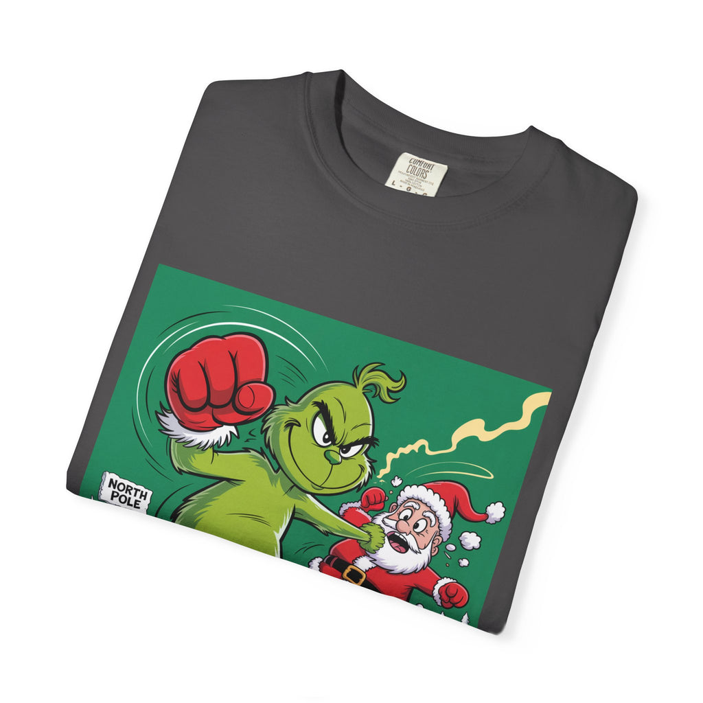 Funny Grinch Santa Christmas T-Shirt — Holiday Gift for Men & Women
