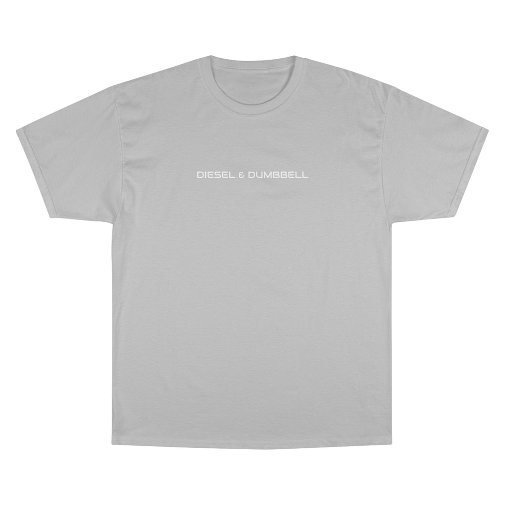 Champion T-Shirt — Diesel & Dumbbell Logo Fitness Tee