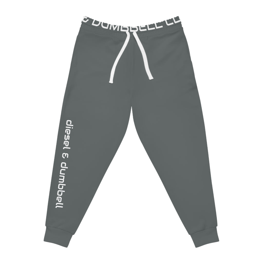 Diesel & Dumbbell Athletic Joggers — Men's Stylish AOP Sweatpants