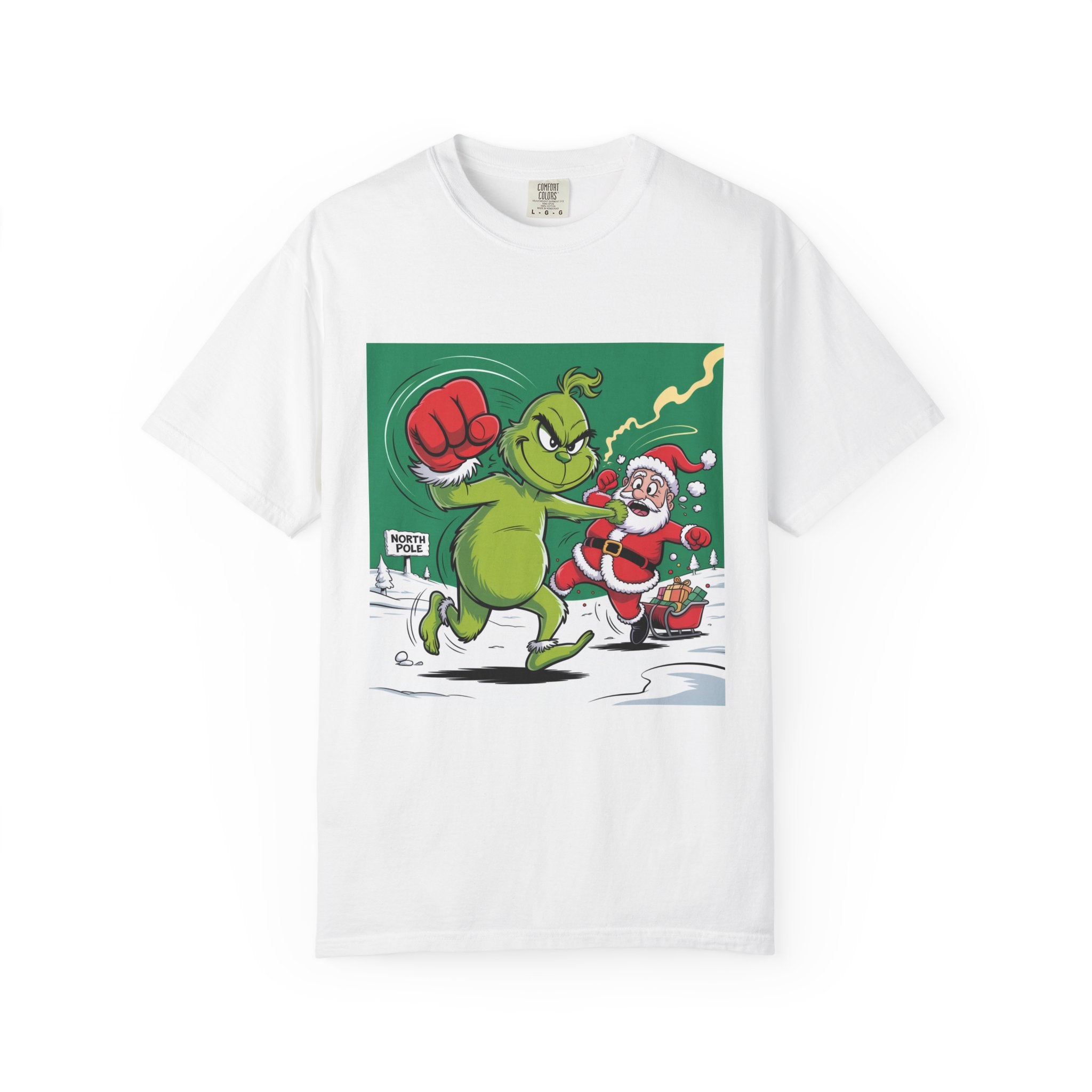 Funny Grinch Santa Christmas T-Shirt — Holiday Gift for Men & Women