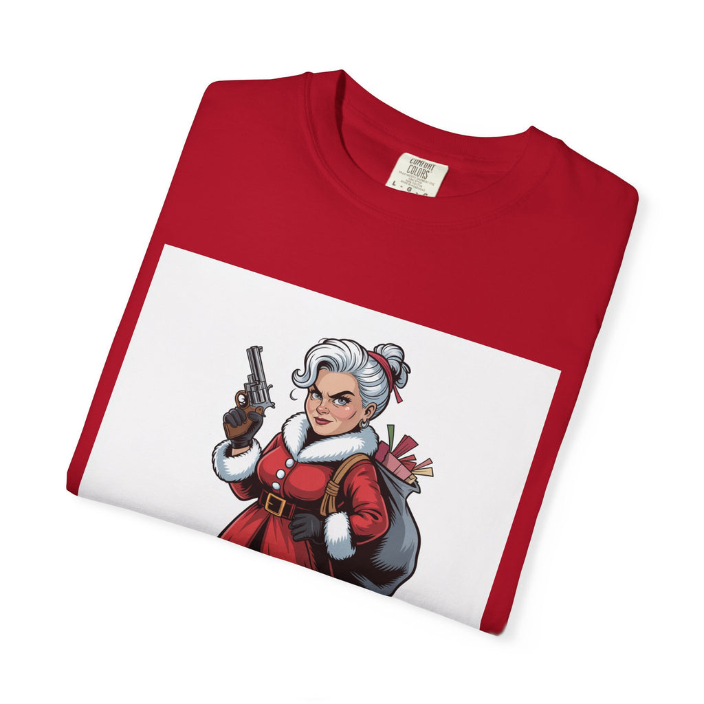Mrs. Claus Funny Christmas T-Shirt — Women's Holiday Gift