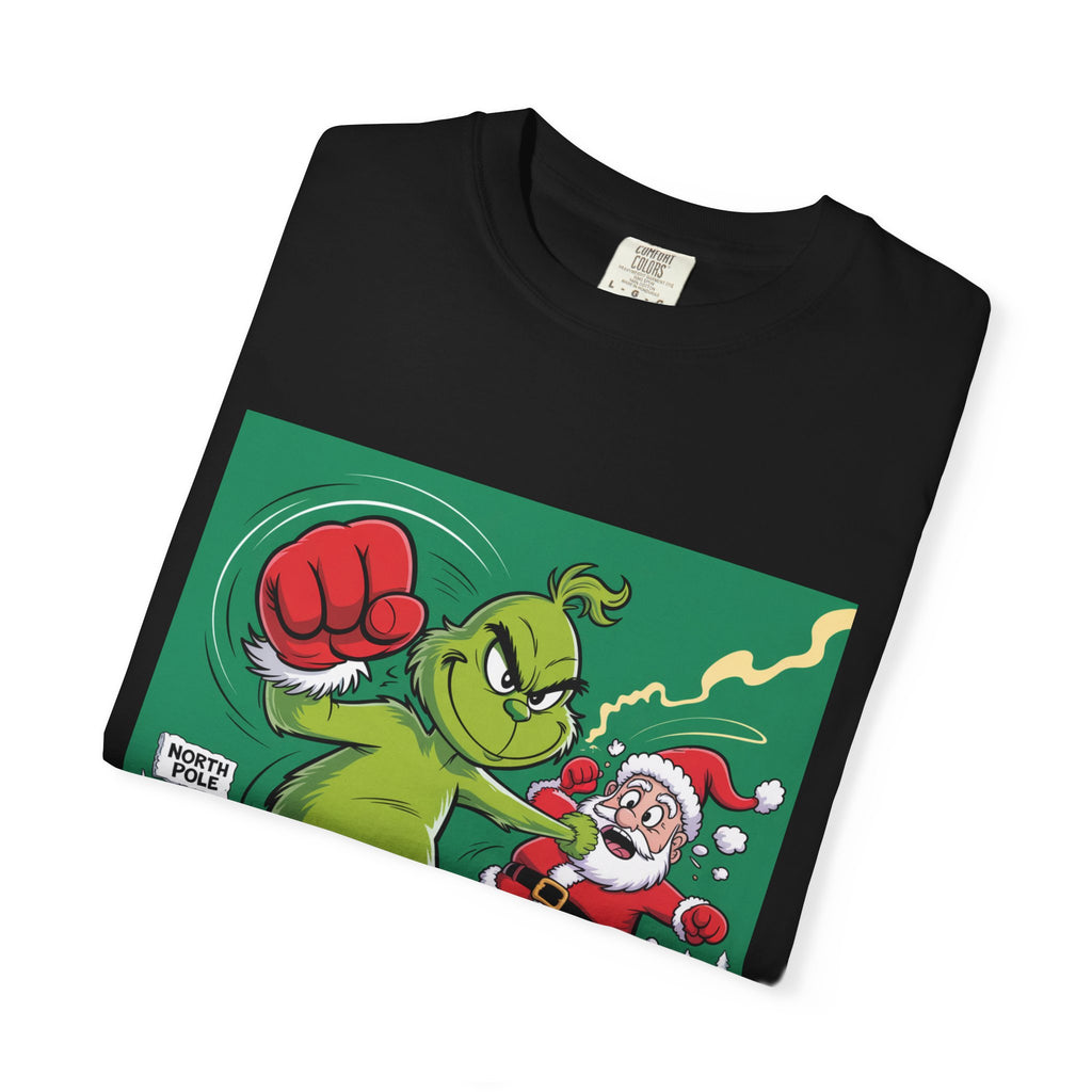 Funny Grinch Santa Christmas T-Shirt — Holiday Gift for Men & Women