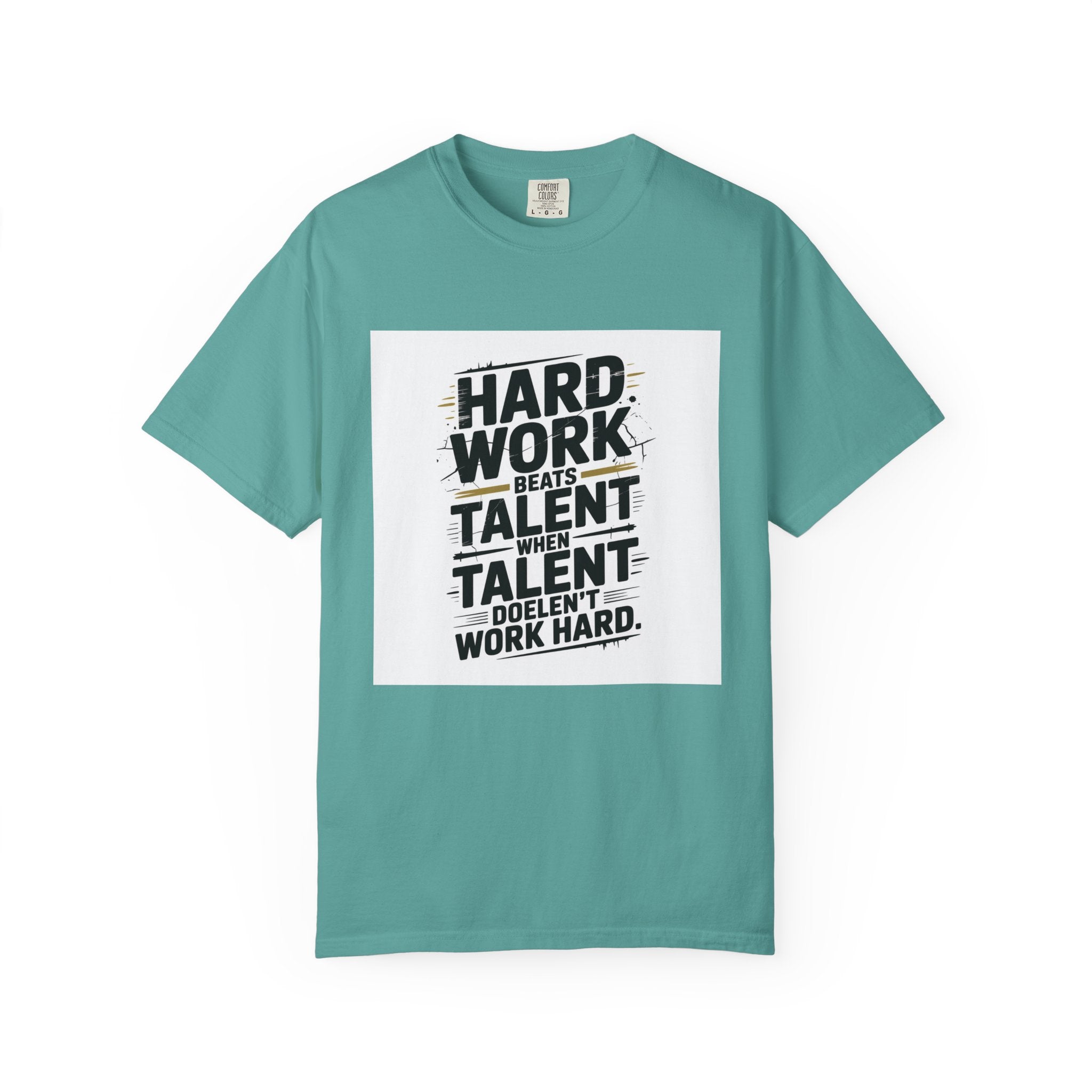 Motivational "Hard Work Beats Talent" T-Shirt