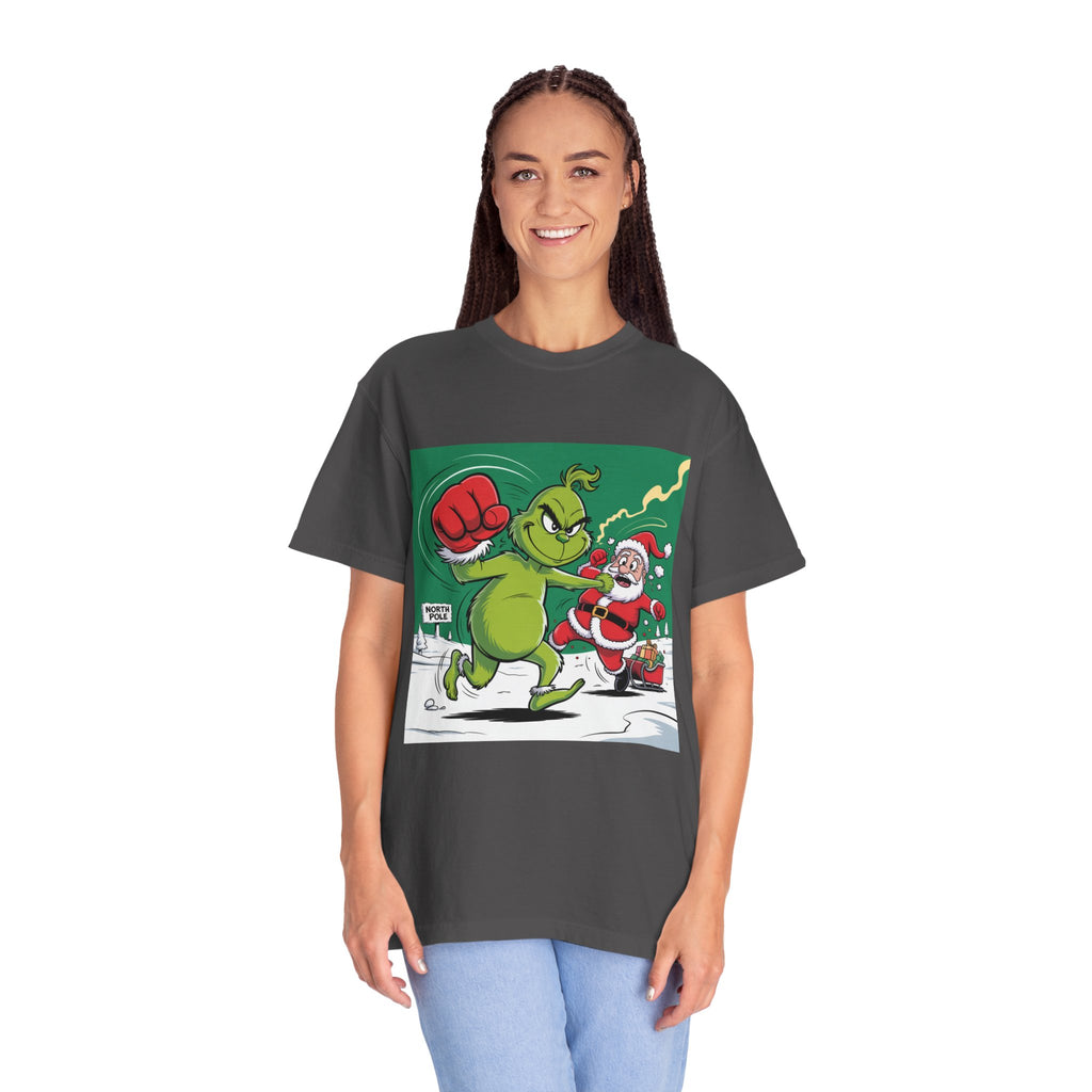 Funny Grinch Santa Christmas T-Shirt — Holiday Gift for Men & Women