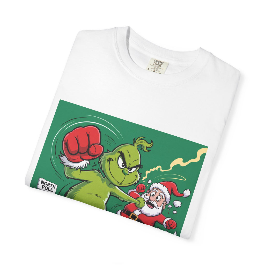 Funny Grinch Santa Christmas T-Shirt — Holiday Gift for Men & Women