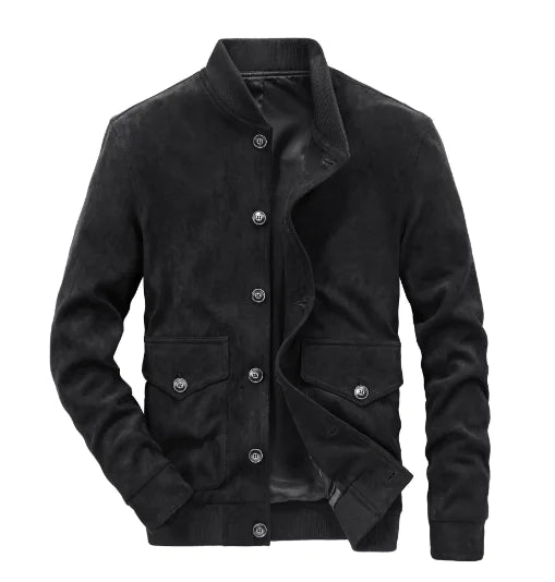 Men's Slim-Fit Deerskin Velvet Casual Jacket
