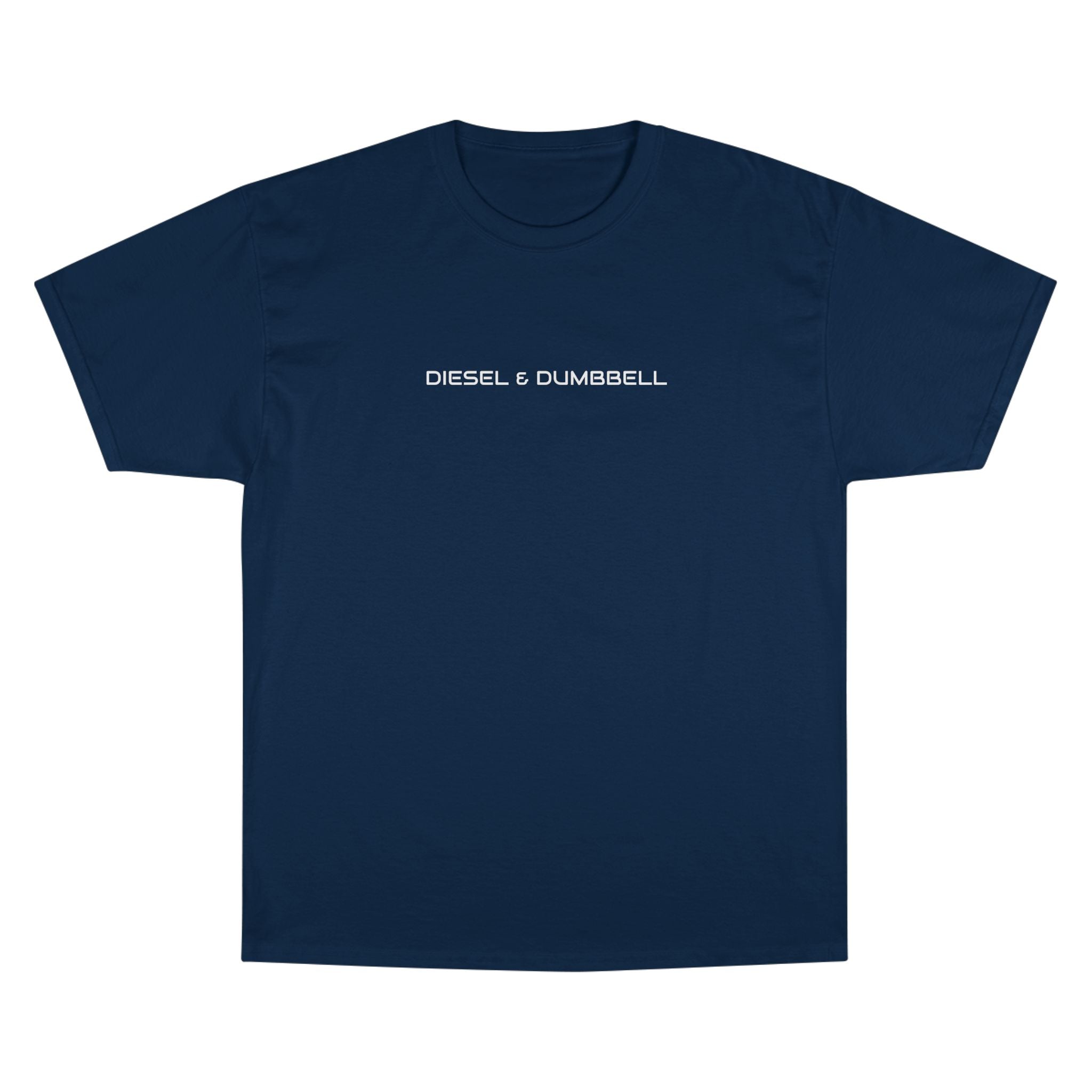 Champion T-Shirt — Diesel & Dumbbell Logo Fitness Tee