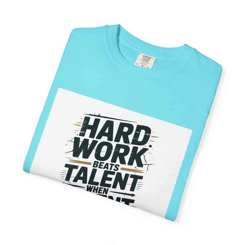 Motivational "Hard Work Beats Talent" T-Shirt