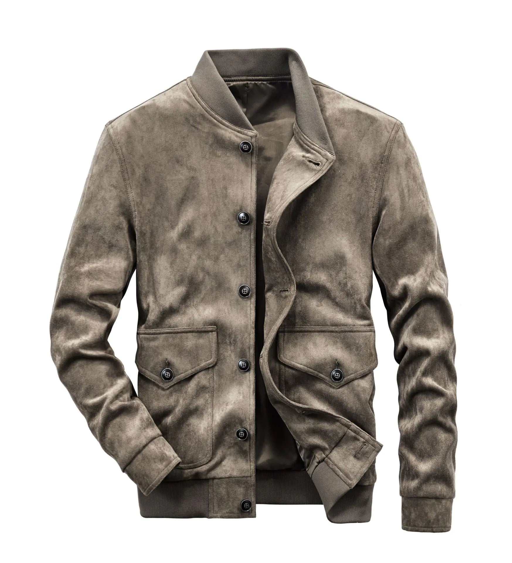 Men's Slim-Fit Deerskin Velvet Casual Jacket