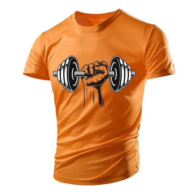 3D Printed Fitness Dumbbells & Polyester Men's T-Shirts