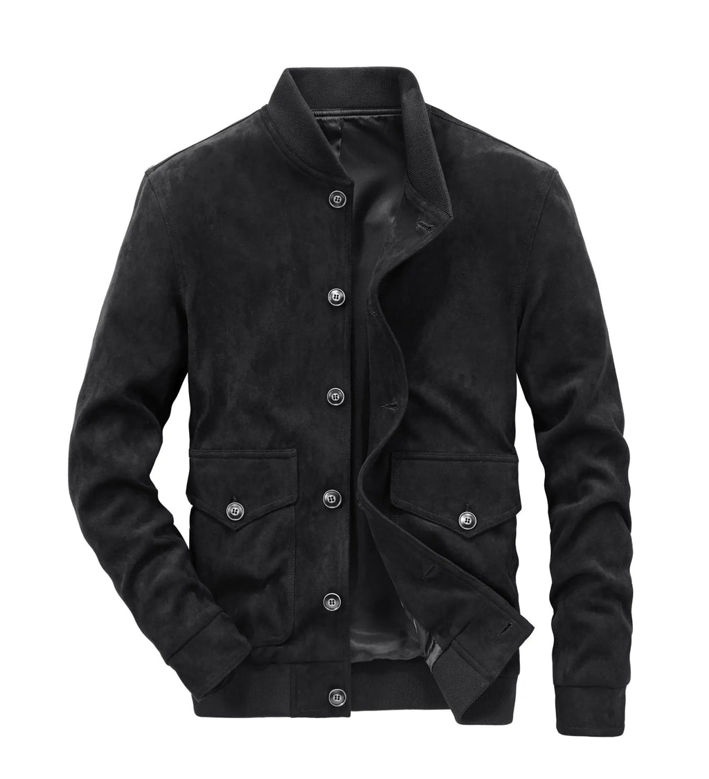 Men's Slim-Fit Deerskin Velvet Casual Jacket