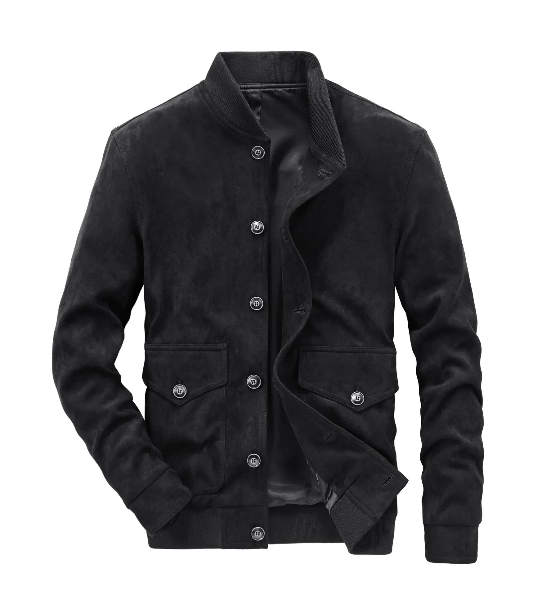 Men's Slim-Fit Deerskin Velvet Casual Jacket